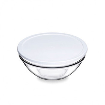 КУПА КРЪГ СТЪКЛО С КАПАК Ф14