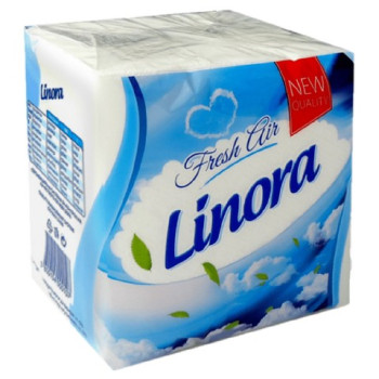 САЛФЕТКИ ЛИНОРА 100БР ДЕКОР 33х33