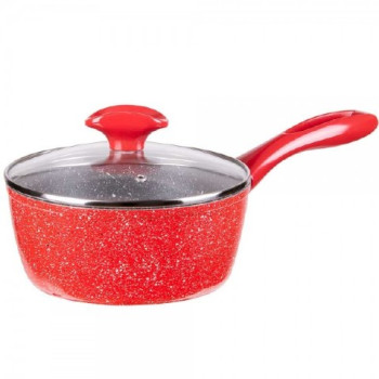 КАСЕРОЛА МРАМОРНО ПОКРИТИЕ С КАПАК 18СМ