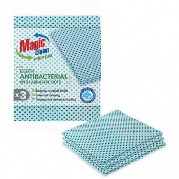 MAGIC CLEAN PREMIUM ПОПИВАТЕЛНА АБРАЗИВНА КЪРПА-3бр