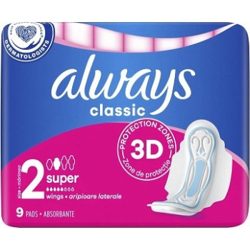 Always Classic Maxi Дамски Превръзки 9бр