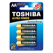 БАТЕРИИ TOSHIBA ALPHA POWER 4БР AA