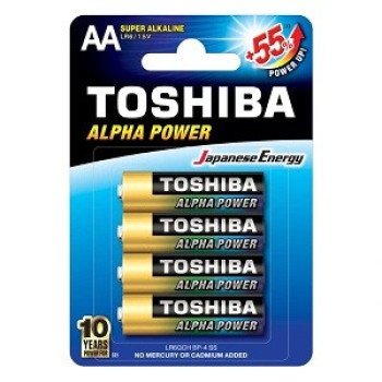 БАТЕРИИ TOSHIBA ALPHA POWER 4БР AA