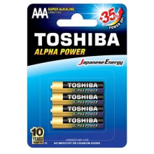 БАТЕРИИ TOSHIBA ALPHA POWER 4БР AAA