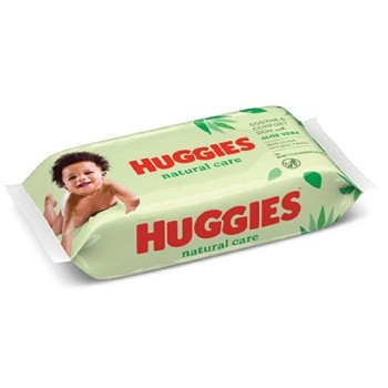 МОКРИ КЪРПИ БЕБЕШКИ АЛОЕ ВЕРА HUGGIES 56БР