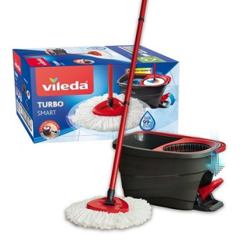 VILEDA TURBO SMART- КОФА,МЕТ.ДРЪЖКА И МОП 
