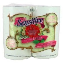 ТОАЛЕТНА ХАРТИЯ SENSITIVE LADIES 4БР  5ПЛАСТА